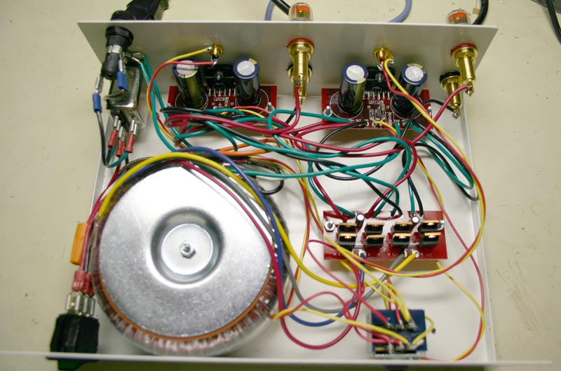 Photo of finished amplifier